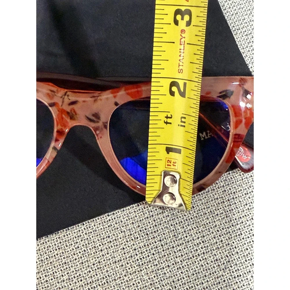 ZiGi +MARAiS FRIDA Pink Floral Blue Light Blocking Glasses Anthropologie Cat Eye